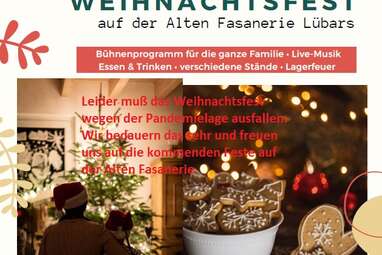Weihnachtsfest auf der Alten Fasanerie am 12. Dezember 2021 | Familientreff Wittenau