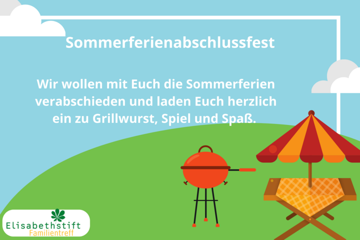 Ferienabschlussfest (Sommerferien,Grillwurst,Spiel,Alte Fasanerie) | Familientreff Wittenau