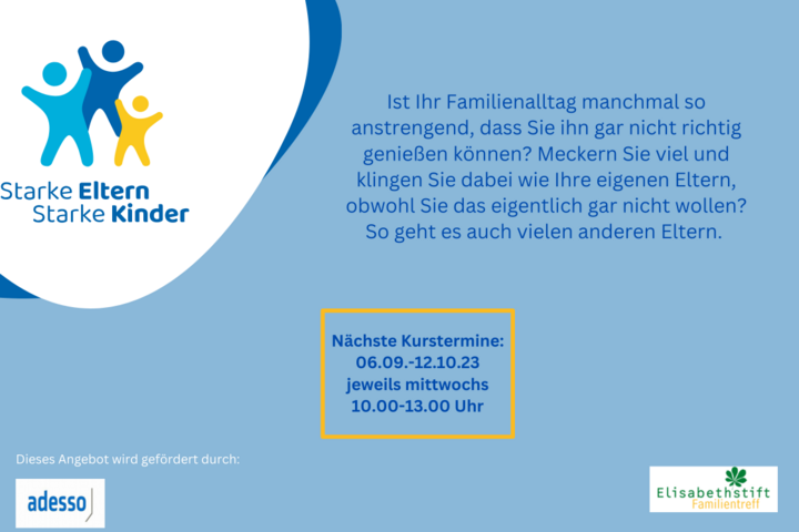 Kursangebot Starke Eltern - Starke Kinder () | Familientreff Wittenau